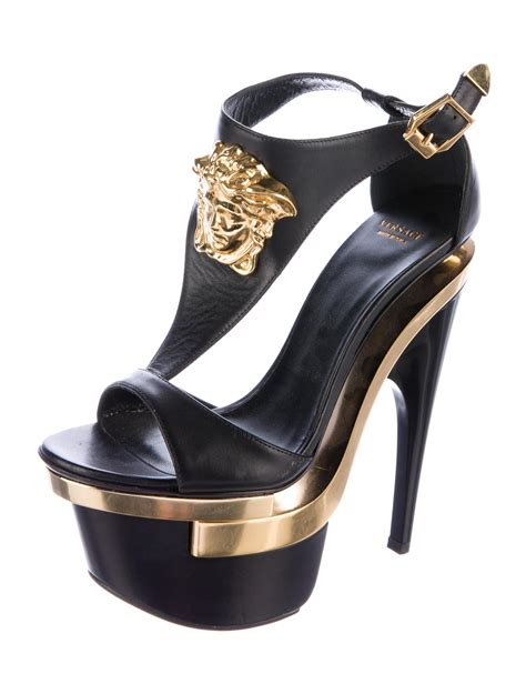 versace medusa sandals price|Versace platform heels medusa.